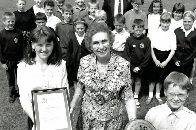Codnor Junior School environment award, 1992.