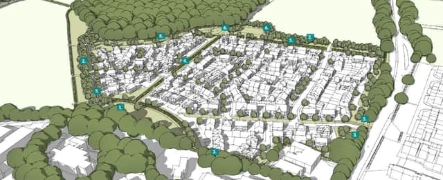 The proposed site of 185 houses in Chesterfield Road, Alfreton. Image from Gladman.