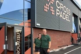 Oliver and Jen Davies at Cross Padel in Clay Cross
