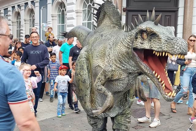 More than 4,000 people turned out to see the dinosaurs in Derby last year.