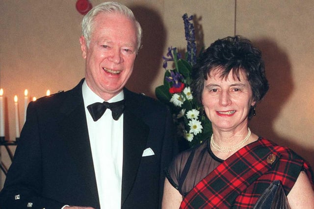 Caledonian Society of Sheffield Burns Night Dinner in 1999
Prof. Ian Cooke and Wife Dr. Sheila Cooke (Sen. Vice Pres)