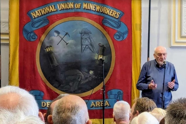 John Burrows, former area treasurer of the Derbyshire NUM, praised the young miners for their resilience and the women in the coalfields for their actions during the strike.