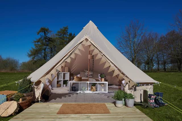 The pop-up glamping site at Chatsworth is fully booked for the 56-day season.