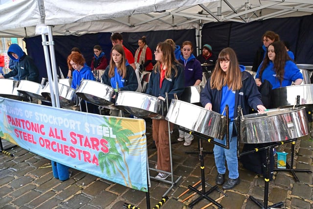 A group of steel drummers were also part of the event.