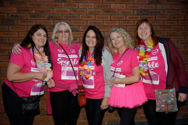 Gail Byard, Jo Gascoigne, Kerry Teale, Sue Grainger and Lisa Wibberley at the 2019 Sparkle Walk.
