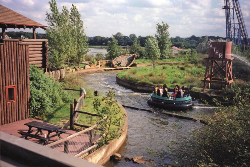 The Rapids in more successful times at the America Adventure.