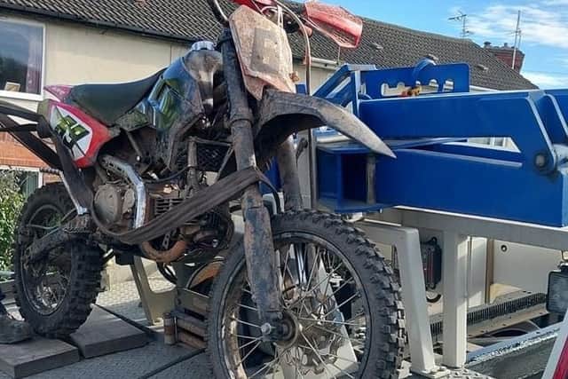 SNT officers confiscated the bike from its owner.