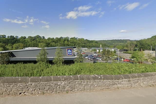 The incident occurred at the Aldi supermarket in Bakewell.
