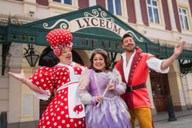 Damian Williams, Jennie Dale and Duncan James are starring in Beauty And The Beast at Sheffield Lyceum Theatre from December 8, 2023 to January 7, 2024.