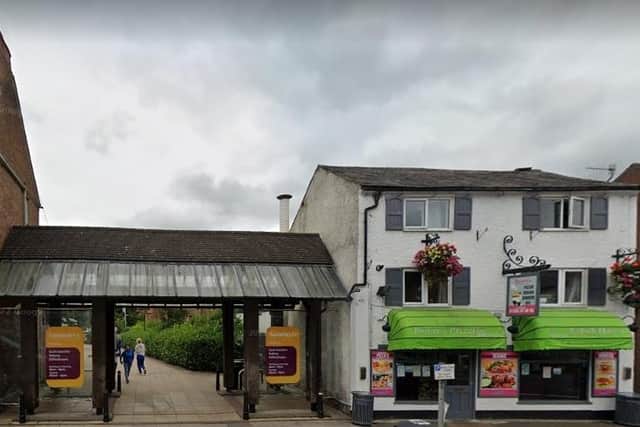 The incident occurred outside Benny’s takeaway in Compton Street in Ashbourne town centre at around 9.15pm on Saturday, June 17. The victim, a 17-year-old from the town had made his way to the Sainsbury’s supermarket before paramedics attended and he was taken to hospital with a single stab wound.