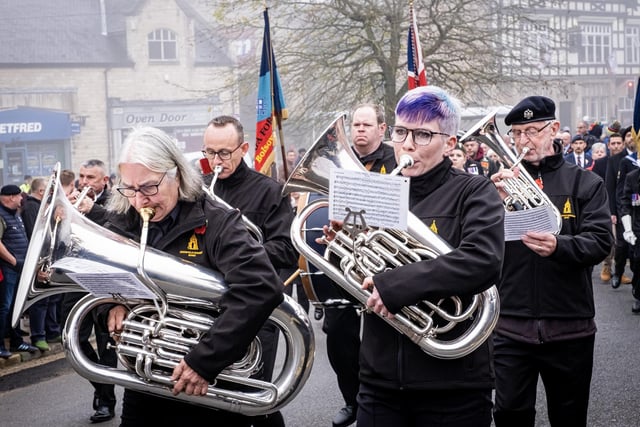 Hundreds turned out for Bolsover Remembrance Day parade.
