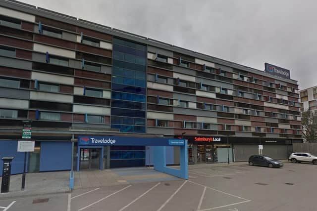 Anderson wreaked havoc after checking into the Travelodge hotel in Cambridge in September 2019