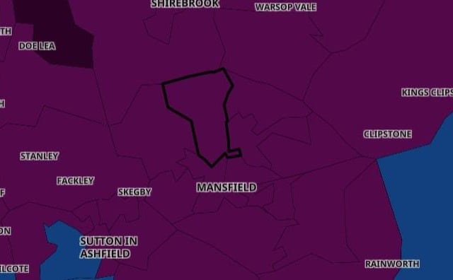 This neighbourhood has seen rates of positive Covid cases fall by 39 percent from 629.7 on January 14 to 422.7 on January 21.