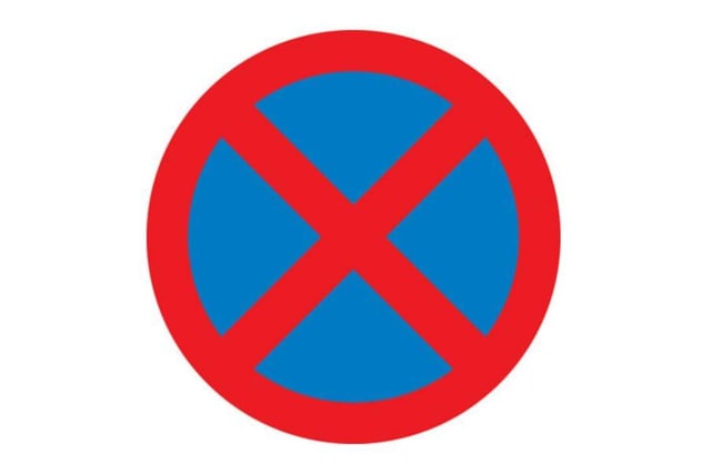 A. No stopping
B. No entry
C. No Crossing
D. No vehicles