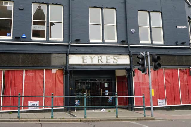 The Eyres building has not been in use for several months.