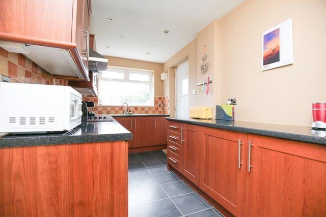 The kitchen at Hurstwood Road. The property has an asking price of £130,000.