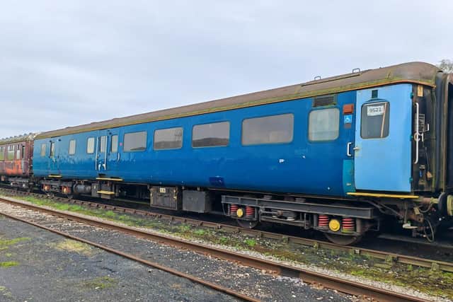 Picture of the external train carriage which will be refurbished