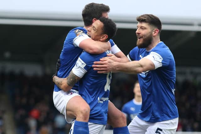 Nathan Tyson scored a hat-trick for Chesterfield last time out against Ebbsfleet United.