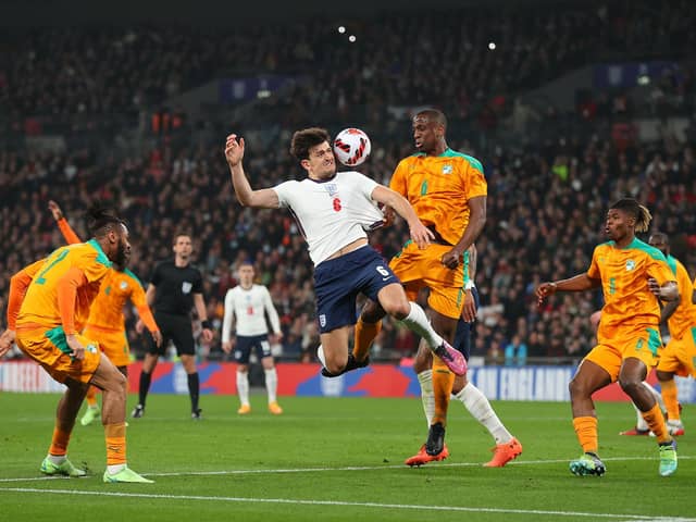 Harry Maguire was booed ahead of kick-off by the Wembley crowd.