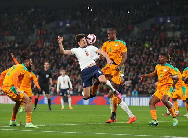 Harry Maguire was booed ahead of kick-off by the Wembley crowd.
