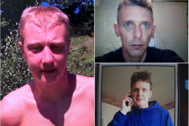Police searches are under way for five missing South Yorkshire men