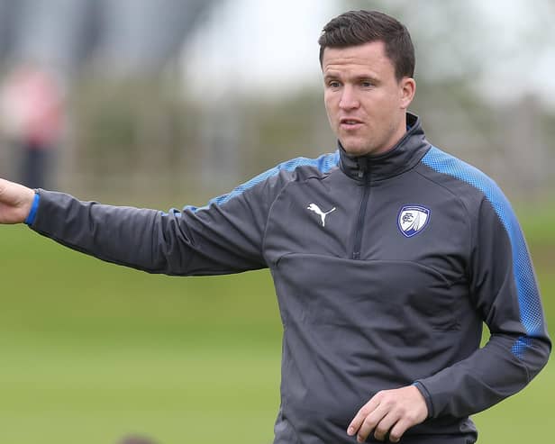 Former Chesterfield manager Gary Caldwell.