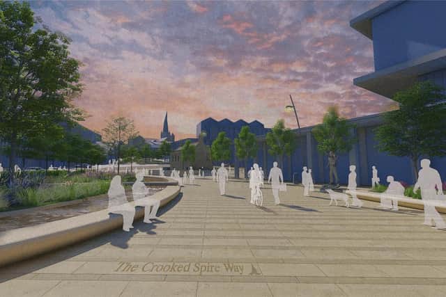 This artists impression shows how the new area could look after the scheme is completed