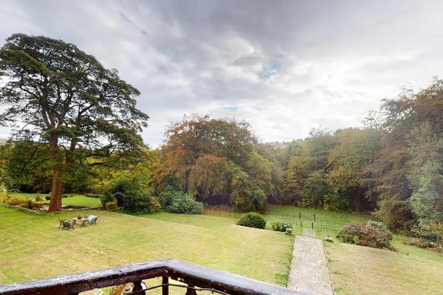 The 2.2acre plot this house is found upon is covered in well-maintained gardens and woodland.