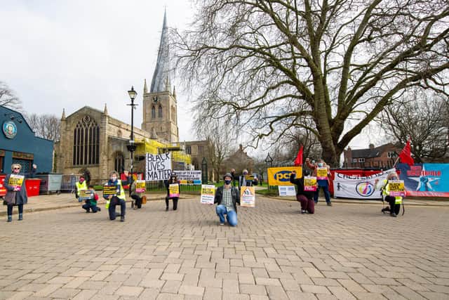 An anti-racism event took place in Chesterfield at the weekend. Picture by Karl Barton.