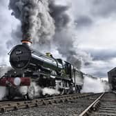 Letting off steam  … Clun Castle will haul the Shakespeare Express special train to Stratford