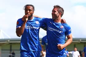 Tyrone Williams and Will Grigg both scored in the win at AFC Fylde. Picture: Tina Jenner.