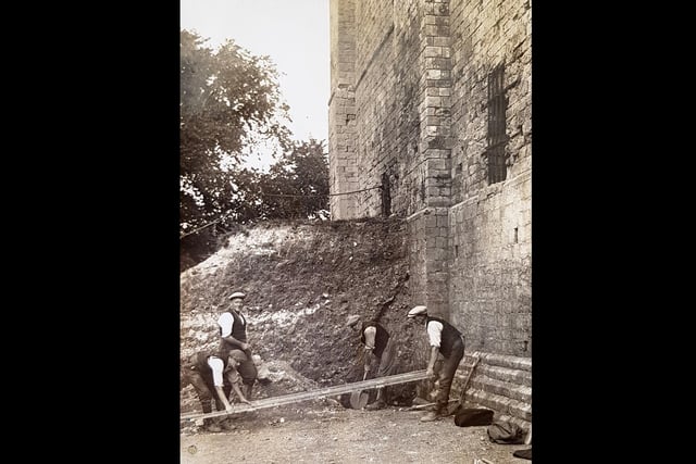 Portchester Castle being excavated circa 1930. Picture: The News, Portsmouth