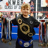 Caden ‘Tornado’ James, 8, of Chesterfield has been picked to represent England at international boxing tournament in Ukraine. Caden, who is currently North East Junior Boxing Champion and East Midlands Junior Boxing Champion has trained with world-famous boxers before, including Tyson Fury and Ricky Hatton.