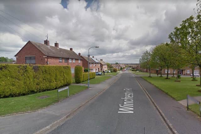 Police have confirmed that a man has sadly died following a collision with a car on Winchester Road in Chesterfield last night. Image: Google.