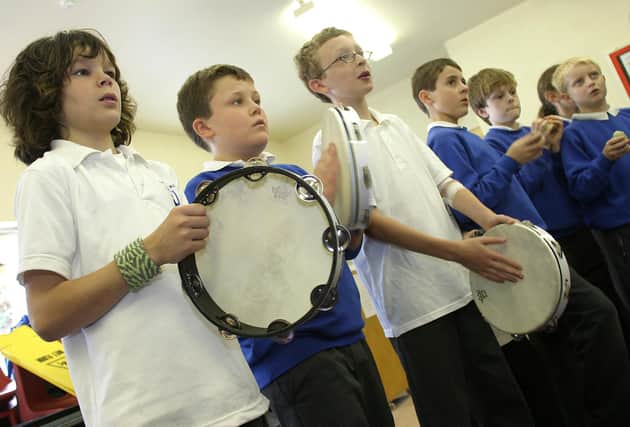 Year six at St Mary's Primary School practised their drumming skills in preparation for the 2007 lantern procession that will mark the climax of the festival