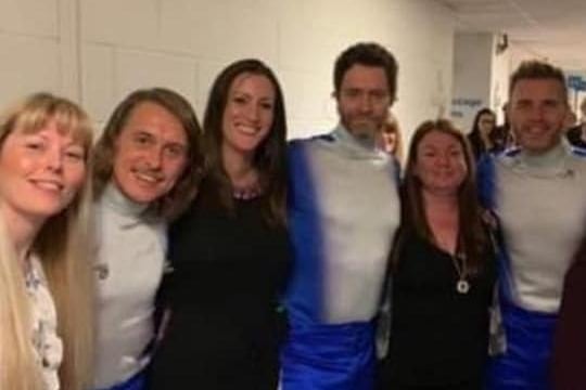 Emma Knaggs, said: "Me with my mates and Take That backstage at Birmingham."