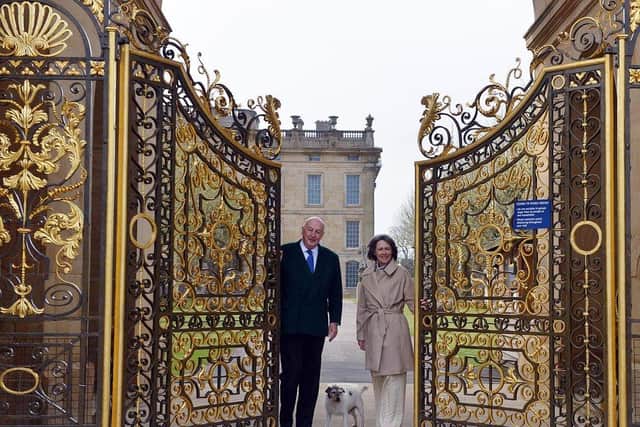 Peregrine Cavendish, the 12th Duke of Devonshire, and his wife, Amanda, Duchess of Devonshire, throw open the gates to Chatsworth House.
