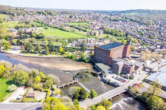Photographer Jim Bell captured these aerial photos of the River Derwent at Belper North Mill, also known as Strutt's North Mill in Belper