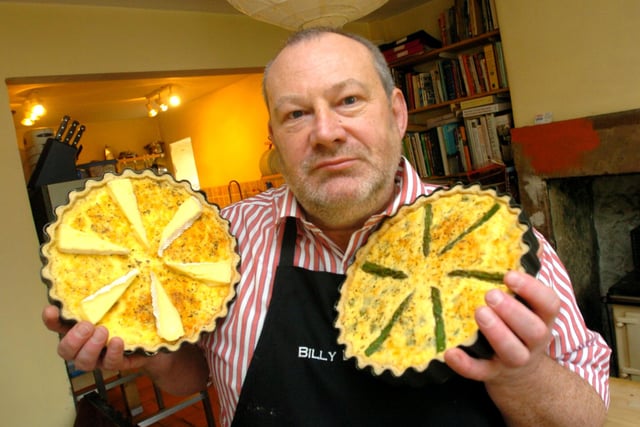Bill Balmer with some of his baking at his Bakewell home on 2005