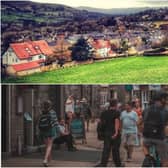 Hathersage (top) is tenth prettiest village in the UK and Bakewell is the eighth prettiest town. Photos: Instagram/peak_stuff, Instagram/stevebenway68
