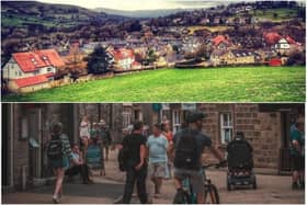 Hathersage (top) is tenth prettiest village in the UK and Bakewell is the eighth prettiest town. Photos: Instagram/peak_stuff, Instagram/stevebenway68