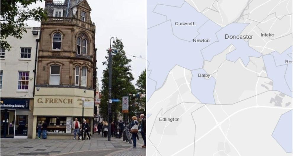 These are the places in Doncaster with the most coronavirus cases.