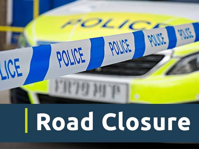 The A38 northbound has been closed to to a road traffic collision