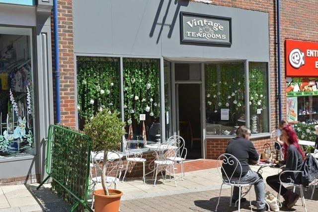 Vintage Tea Rooms, Steeplegate, Chesterfield, S40 1SA scored 4.5 out of 5 based on 259 Google reviews. Martin Birks posted: "What a fantastic experience, great food, awesome coffee and a great vibe, the staff are great too. We’ll definitely be back, the nicest coffee shop in Chesterfield."