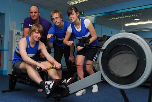 Who can you spot working out in the throwback excercise snaps from around Chesterfield?