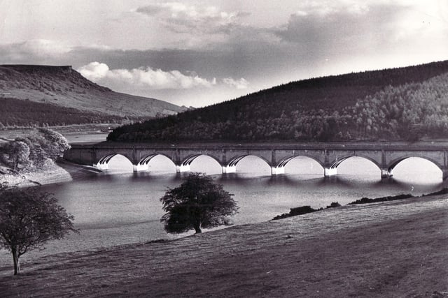 Picture shows the low level of water in the Ladybower Reservoir - 2nd November 1976