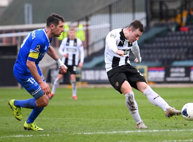 Callum Roberts, pictured playing for Notts County.
