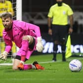 Ryan Boot celebrates a save in the penalty shoot-out. Pic by Tina Jenner