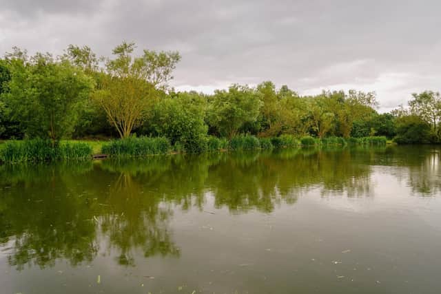 Carr Vale fishing pond. 