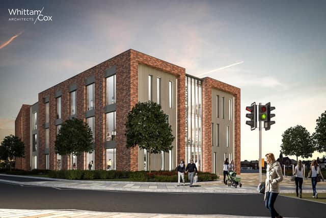 An artist’s impression of the Northern Gateway Enterprise Centre in Chesterfield.